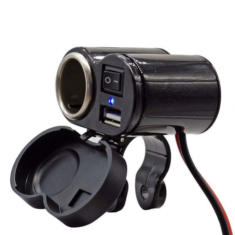 Motorcycle 2 in 1 USB Phone Charger